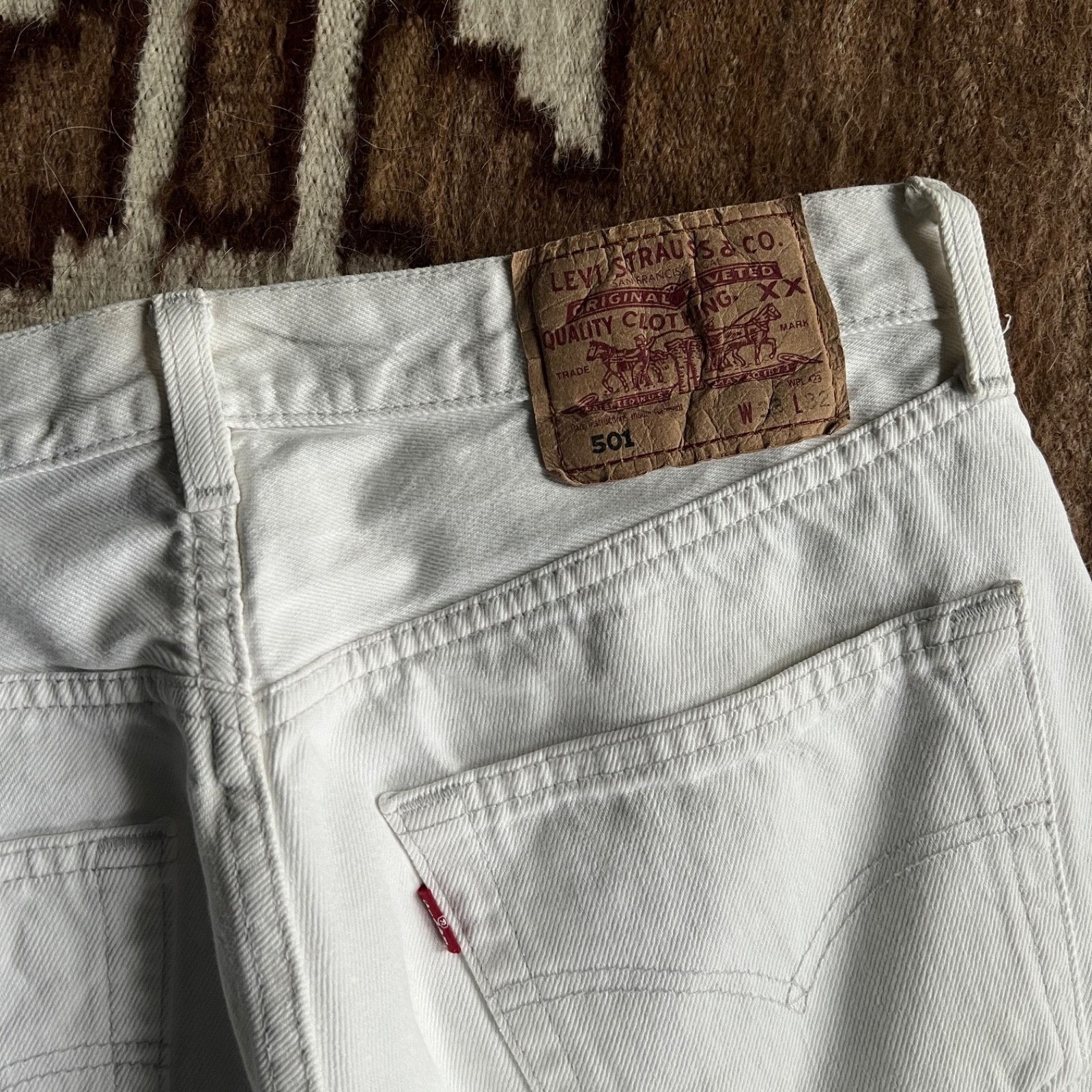 Levi's Levi’s 501 Vintage Straight Fit Button Fly Jeans 9798AC Size US 31 - 6 Thumbnail