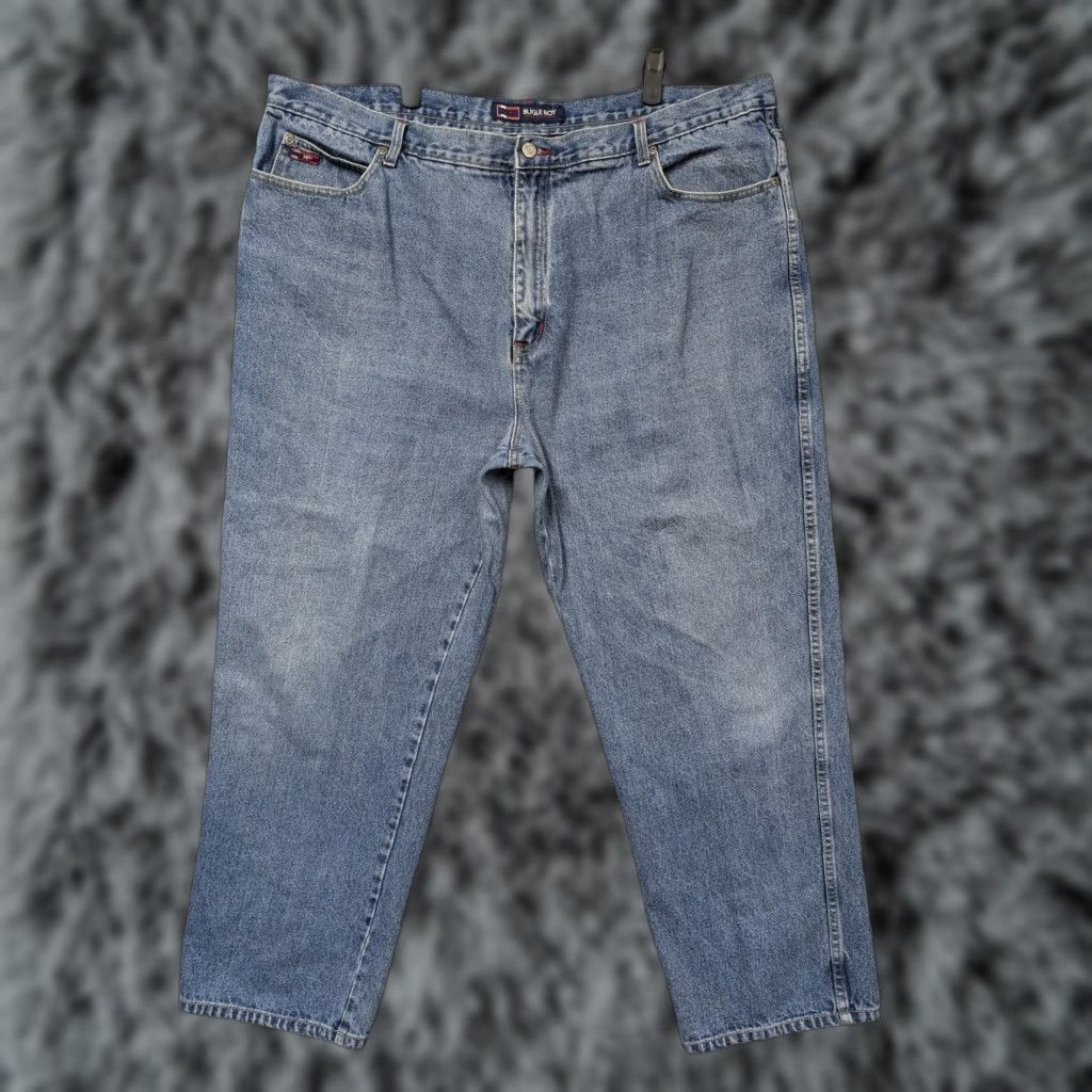 Bugle Boy VINTAGE Bugle Boy Jeans 44x28.5 Relaxed Fit High Rise Skater Streetwear Mens Jeans 90s Grunge Retro Blue Denim Size US 30 / EU 46 - 1 Thumbnail