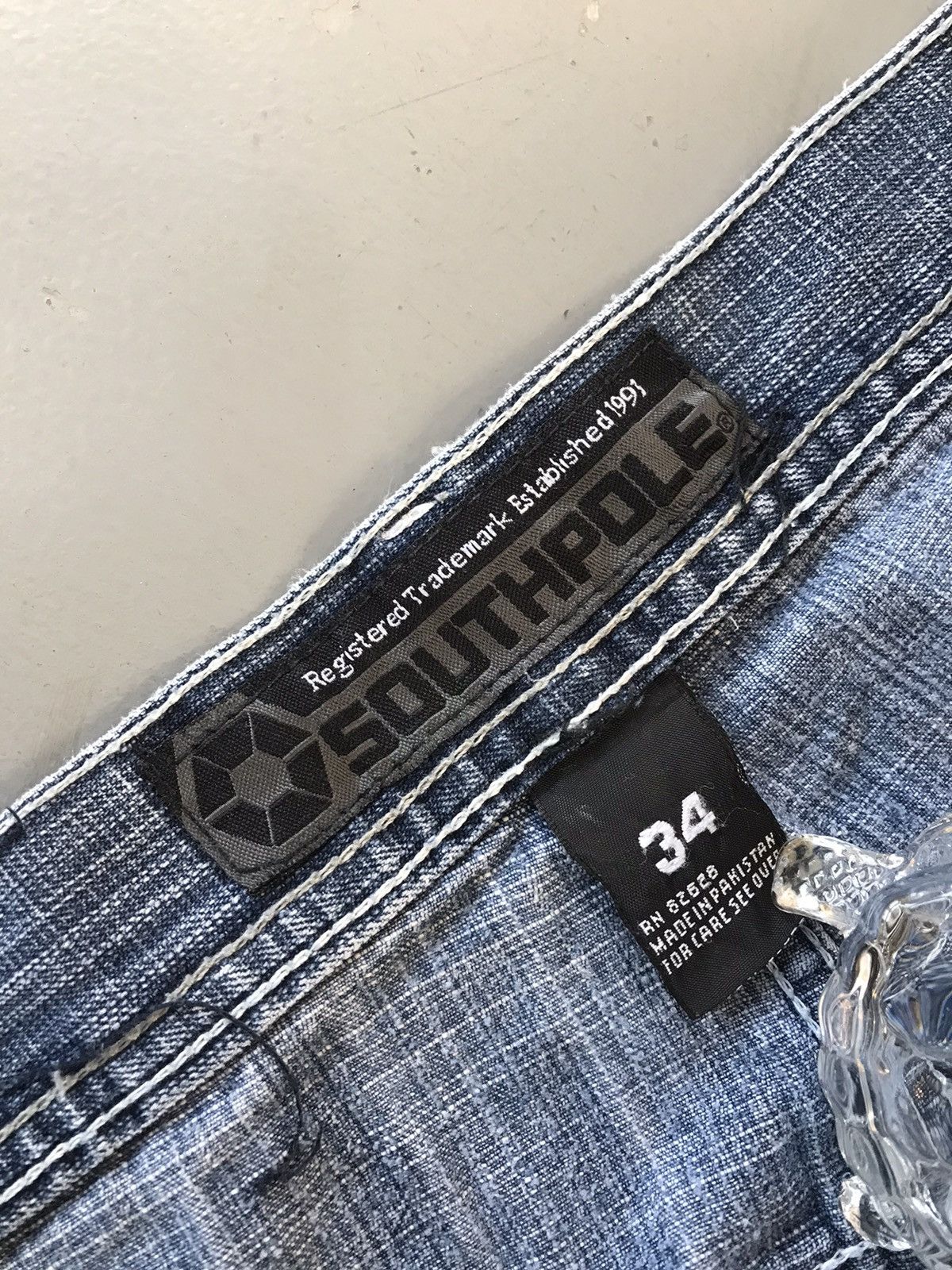 Southpole × Vintage Vintage Southpole red tab denim Size US 34 / EU 50 - 9 Thumbnail