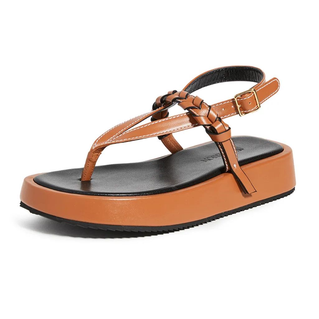 JW Anderson JW Anderson Platform Leather Sandals Brown EU 38 Size US 8 / IT 38 - 1 Thumbnail