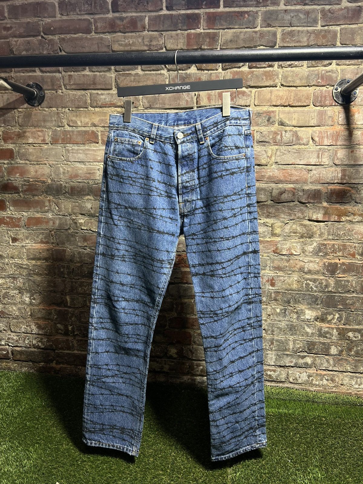 Vetements Barbed Wire Denim Jeans