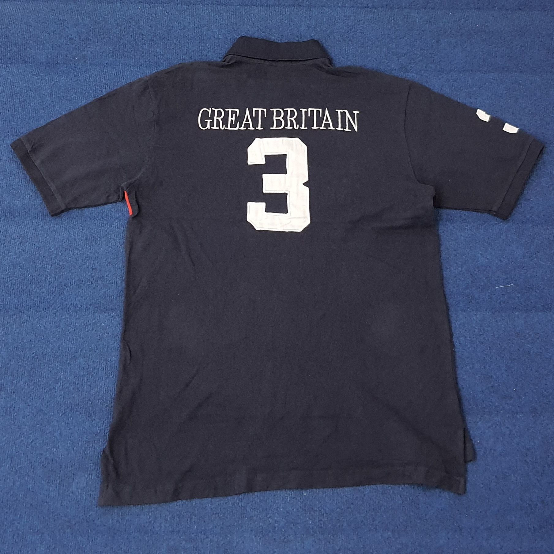 Polo Ralph Lauren Vintage Polo Ralph Laurent Great Britain Polo Shirt C259N79 Size US L / EU 52-54 / 3 - 3 Thumbnail