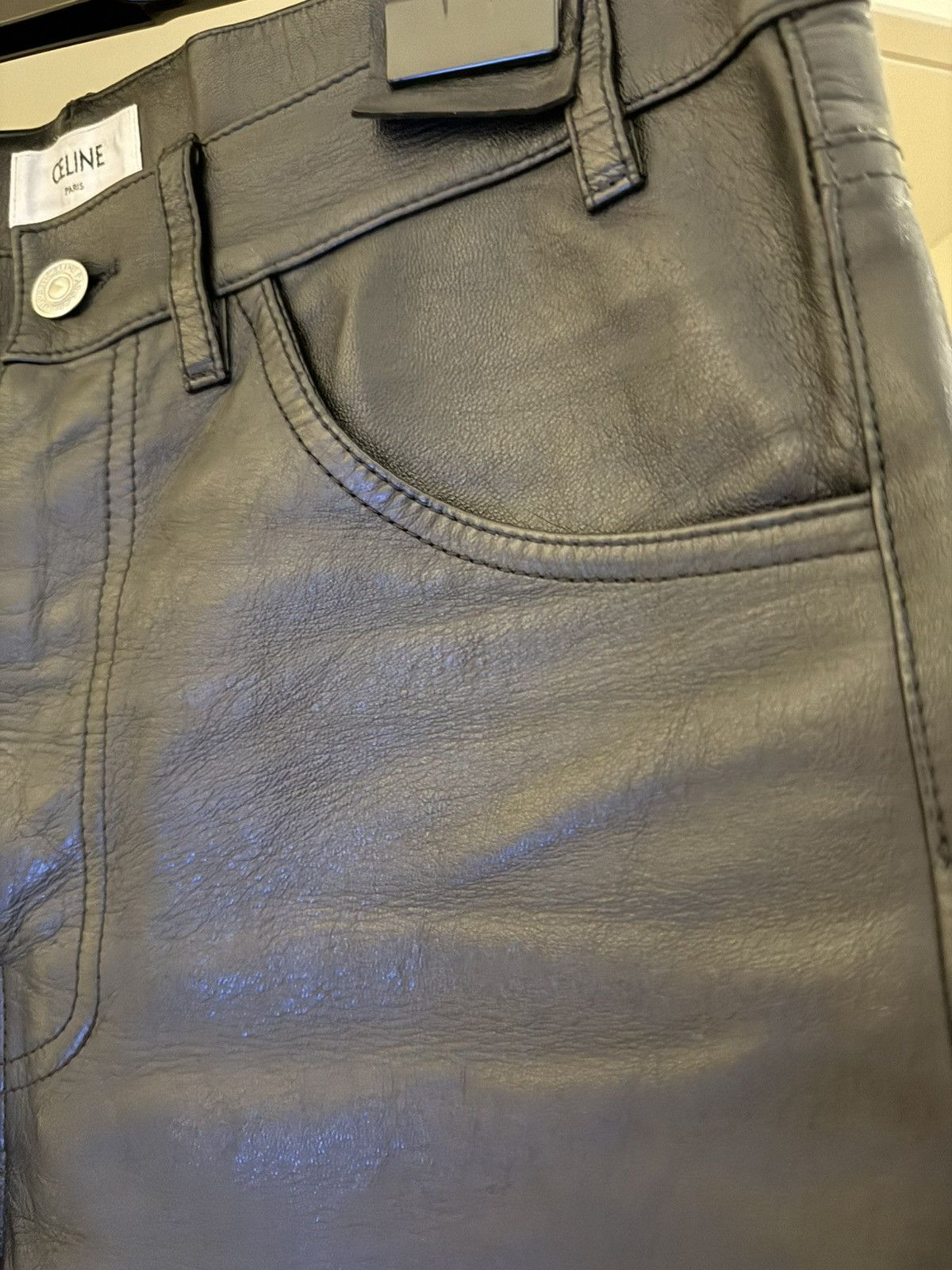 Celine Hedi Slimane for Celine Dylan leather pants Size US 29 - 4 Thumbnail