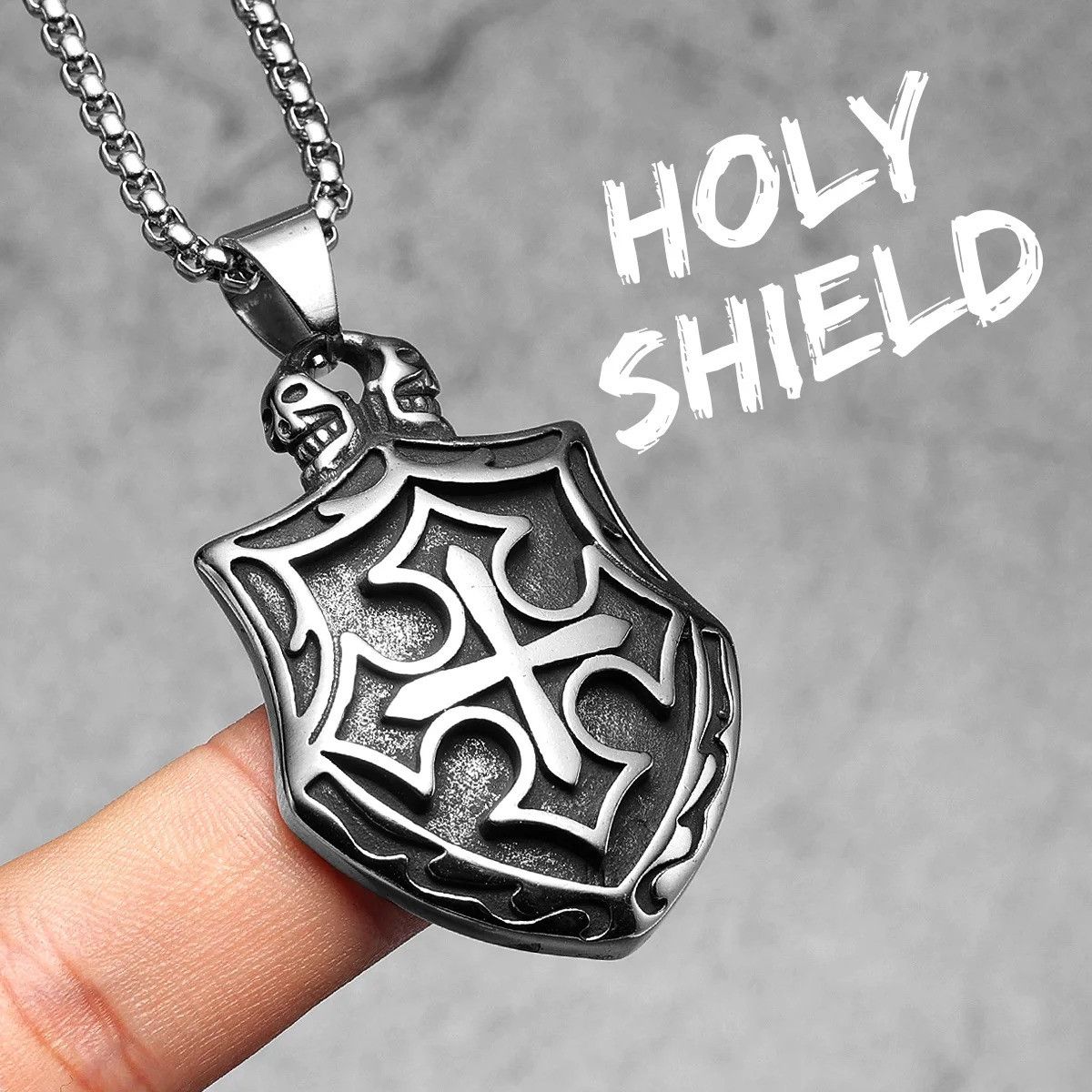 Other Cross Shield Pendant Accessories Necklace Gifts Size ONE SIZE - 7 Thumbnail