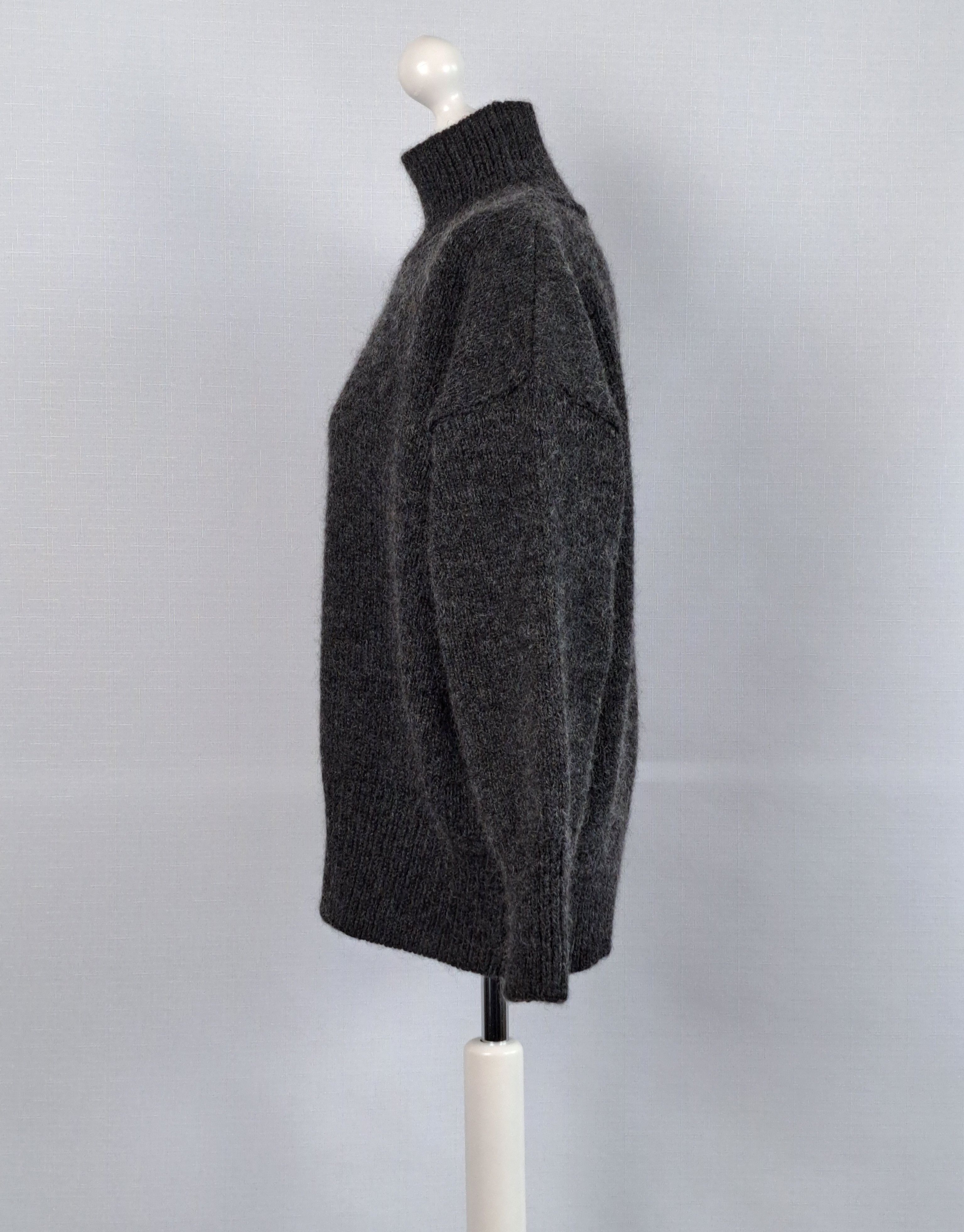 Designer SKALL STUDIO Issy knit sweater in dark gray. Size XS / US 0-2 / IT 36-38 - 2 Thumbnail