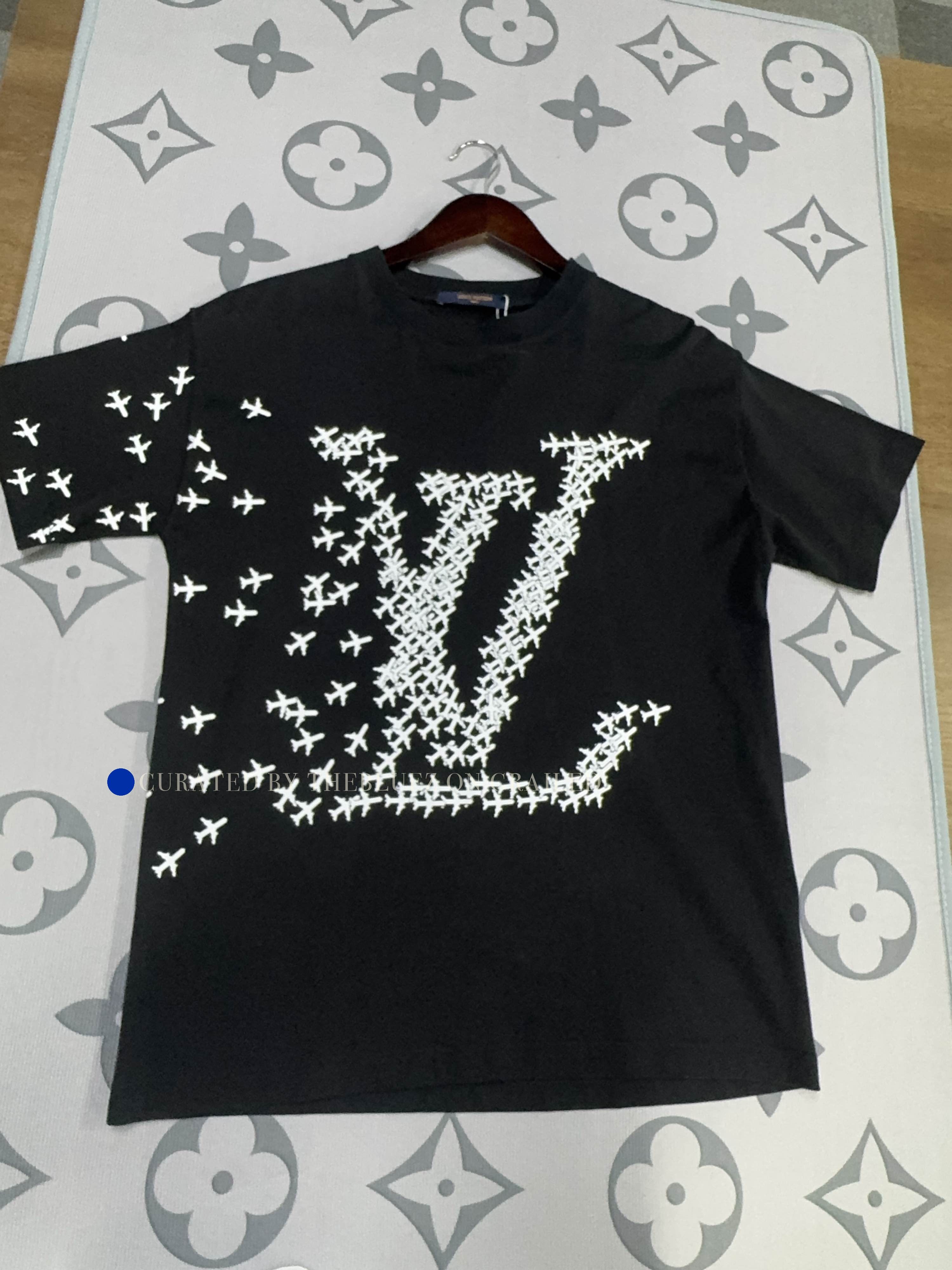 Louis Vuitton Black Short Sleeve Shirt with White Stitch Design Size US XS / EU 42 / 0 - 1 Thumbnail