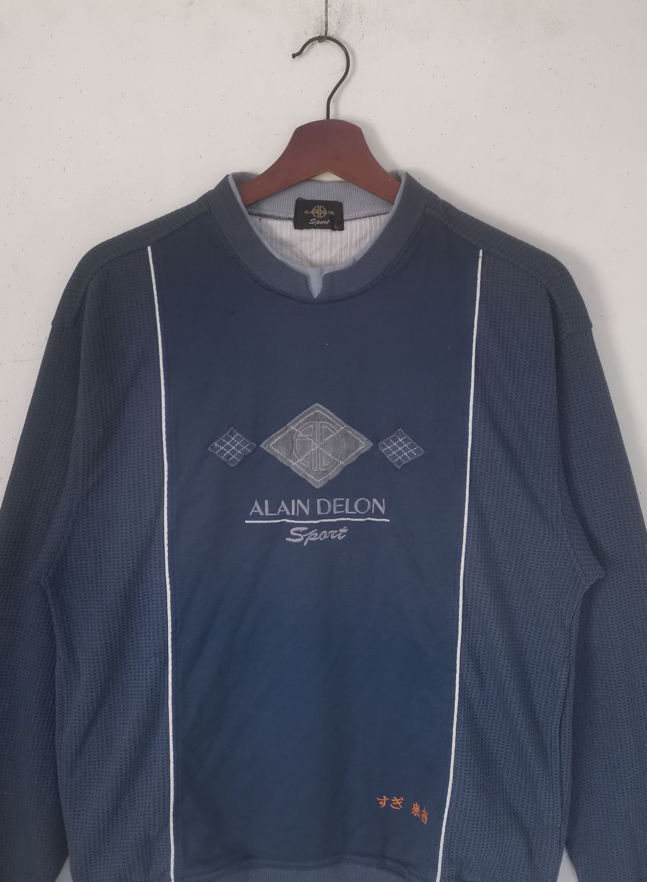 ALAIN DELON × Vintage Rare ALAIN DELON sports sweatshirt nice design Size US L / EU 52-54 / 3 - 2 Thumbnail