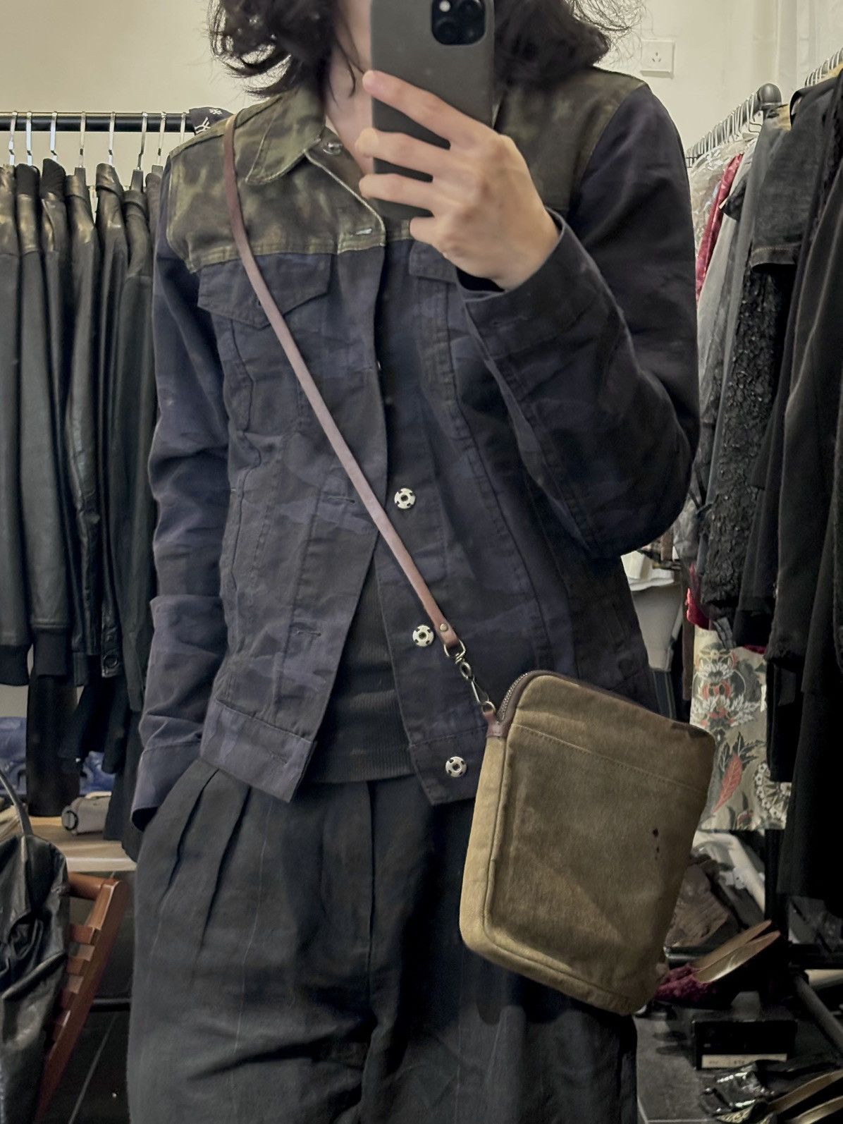 Dries Van Noten Dries Van Noten | Camo Patchwork Denim Jacket Size US S / EU 44-46 / 1 - 2 Thumbnail