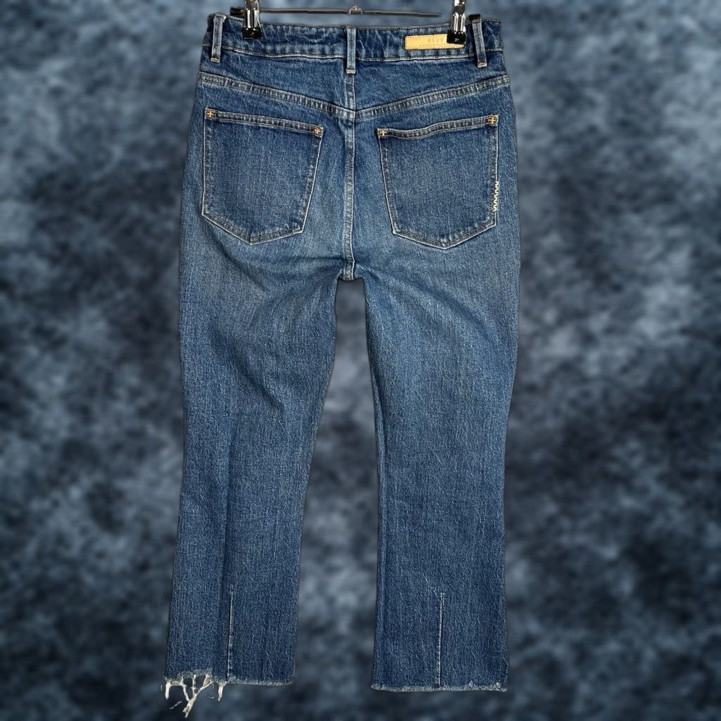 Vintage Neuw Jeans 28 Womens Blue Denim Marilyn CK Raw Hem Wide Flare Leg Size 28" / US 6 / IT 42 - 1 Thumbnail