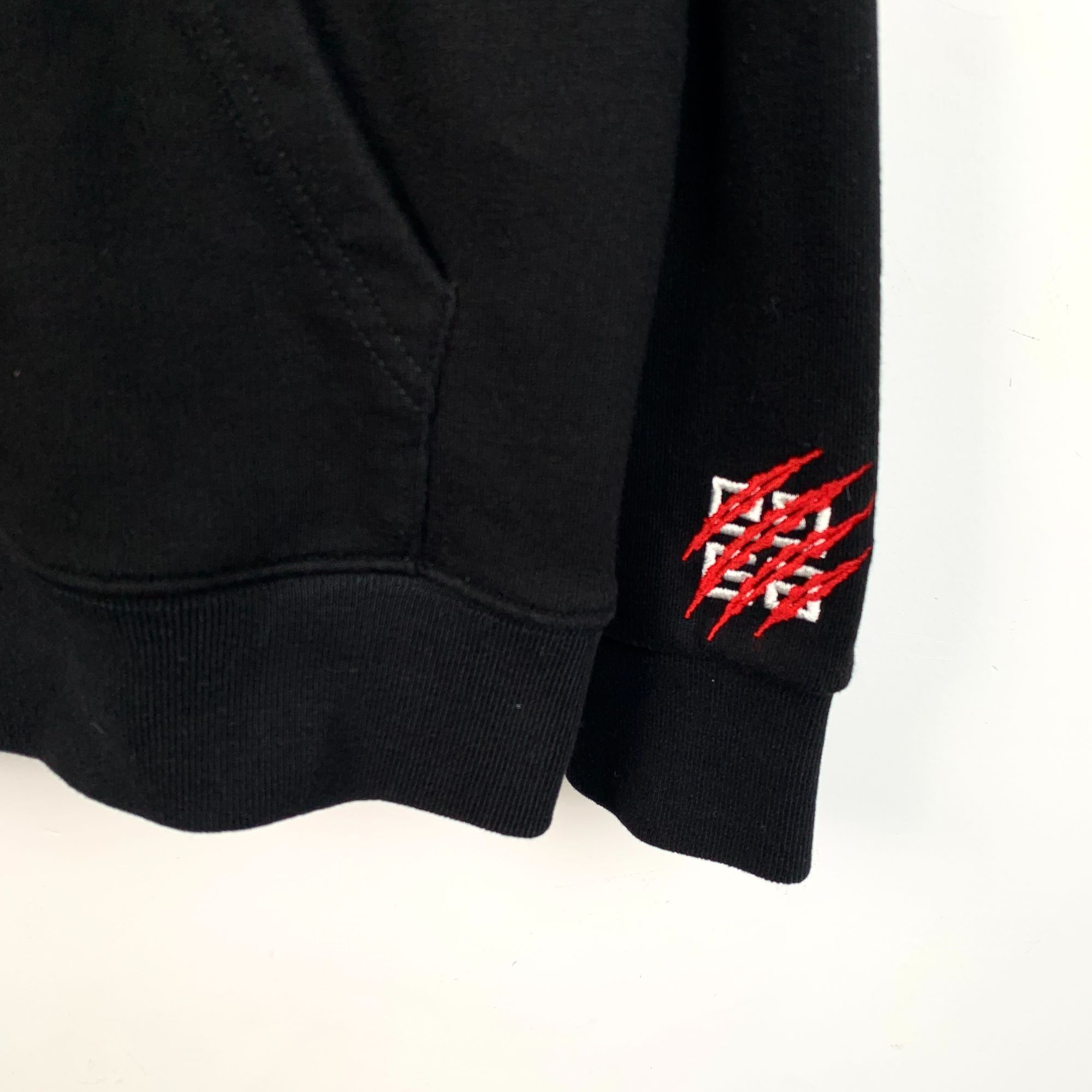 Givenchy Givenchy Black Cotton Hooded Sweatshirt W/ Lion Design & Red Size US M / EU 48-50 / 2 - 4 Thumbnail