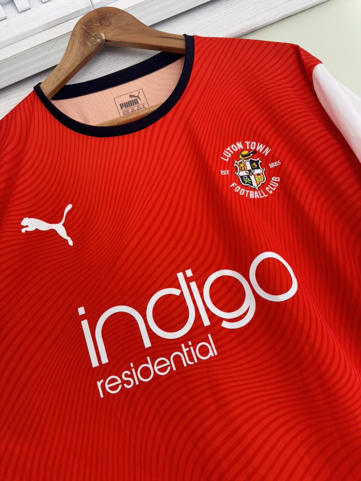 Puma Luton Town 2019-2020 Home Soccer Jersey Football Kit Shirt Size US XXL / EU 58 / 5 - 4 Thumbnail