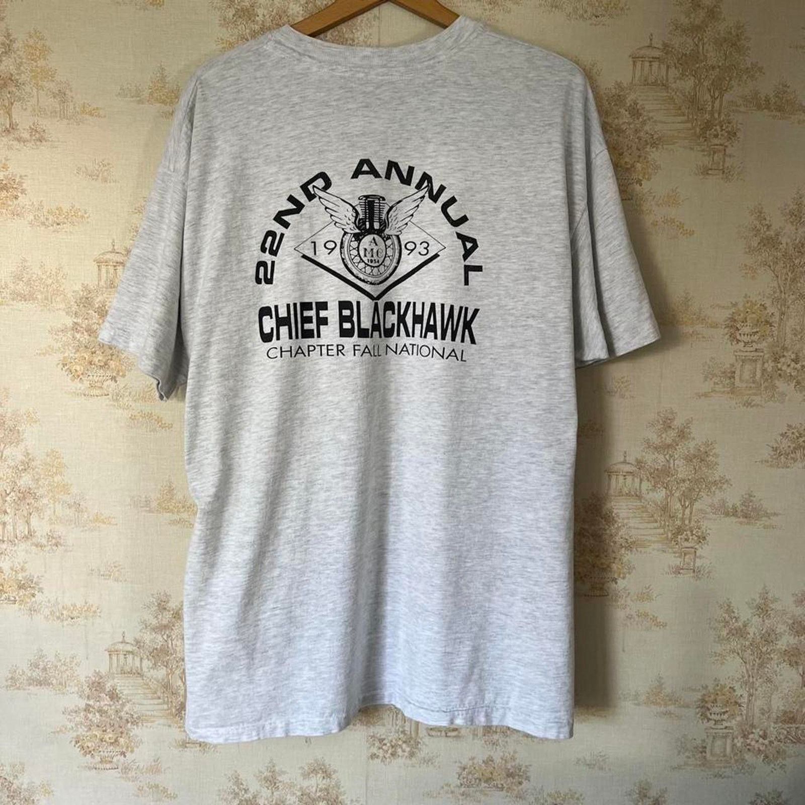 Harley Davidson 90s Harley-Davidson Tee | Chief Blackhawk 90th Anniversary Size US XL / EU 56 / 4 - 5 Thumbnail