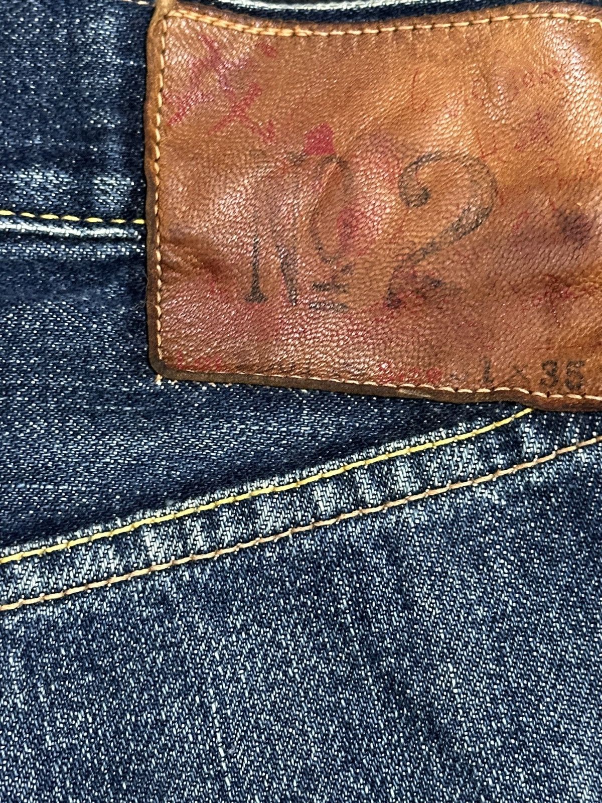 Evisu Vintage 80s Usa Evis Selvedge Faded Wash Style Baggy Jeans Size US 30 / EU 46 - 19 Thumbnail