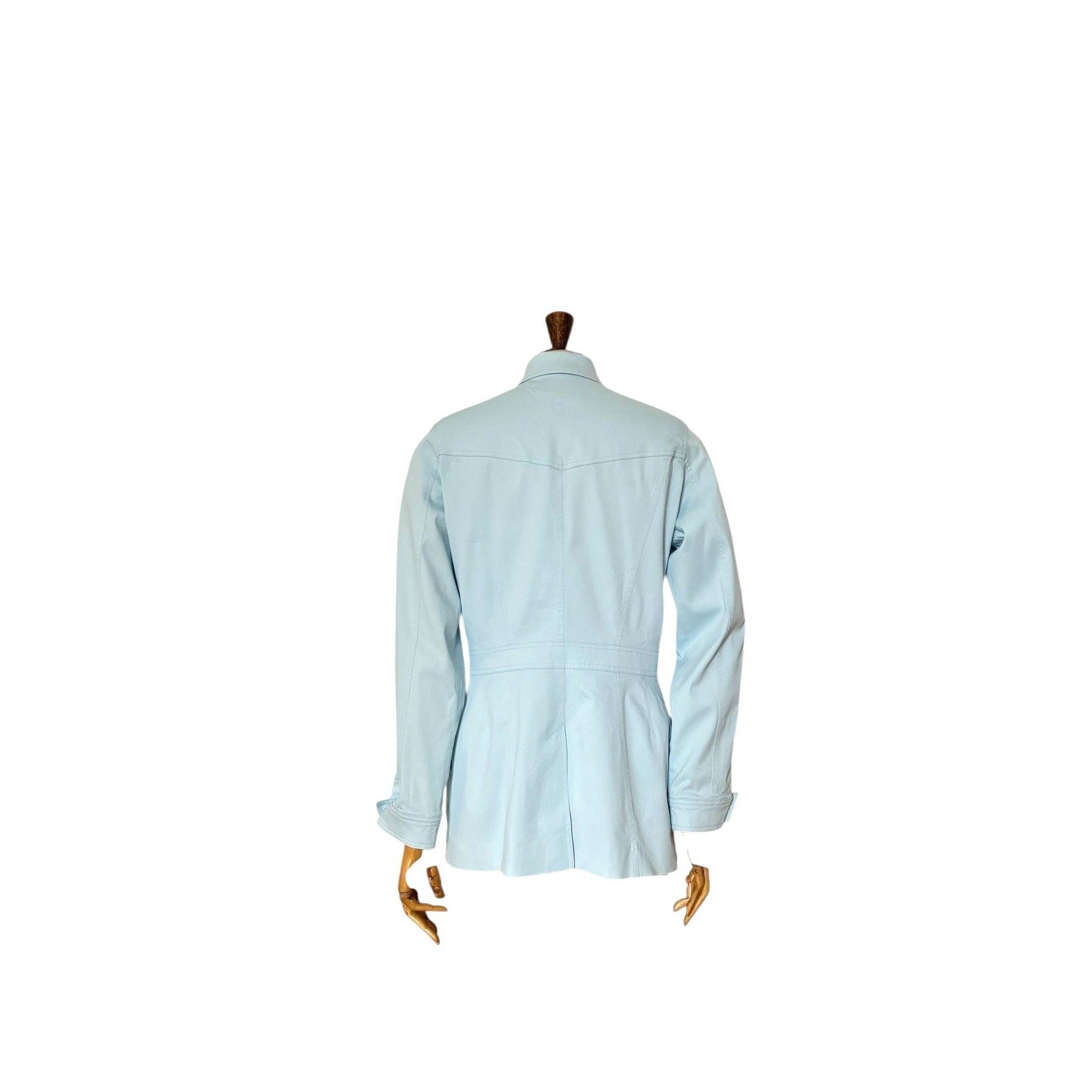 Thierry Mugler Vintage Light Blue Jacket / Dress Size M / US 6-8 / IT 42-44 - 4 Thumbnail