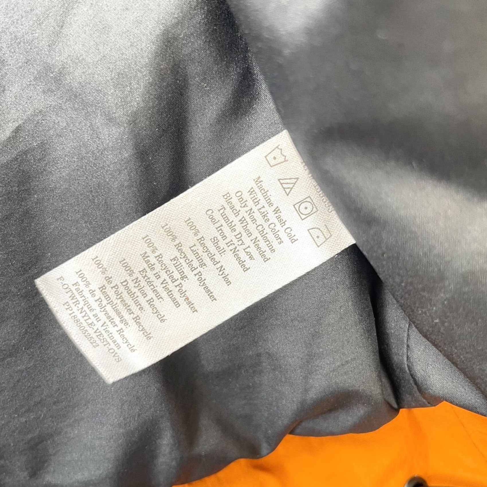 Everlane Everlane Vest Mens XXS Orange Nylon Puffer Full Zip Insulated Coat Jacket Short Stand-Up Collar Size US XXS / EU 40 - 5 Thumbnail