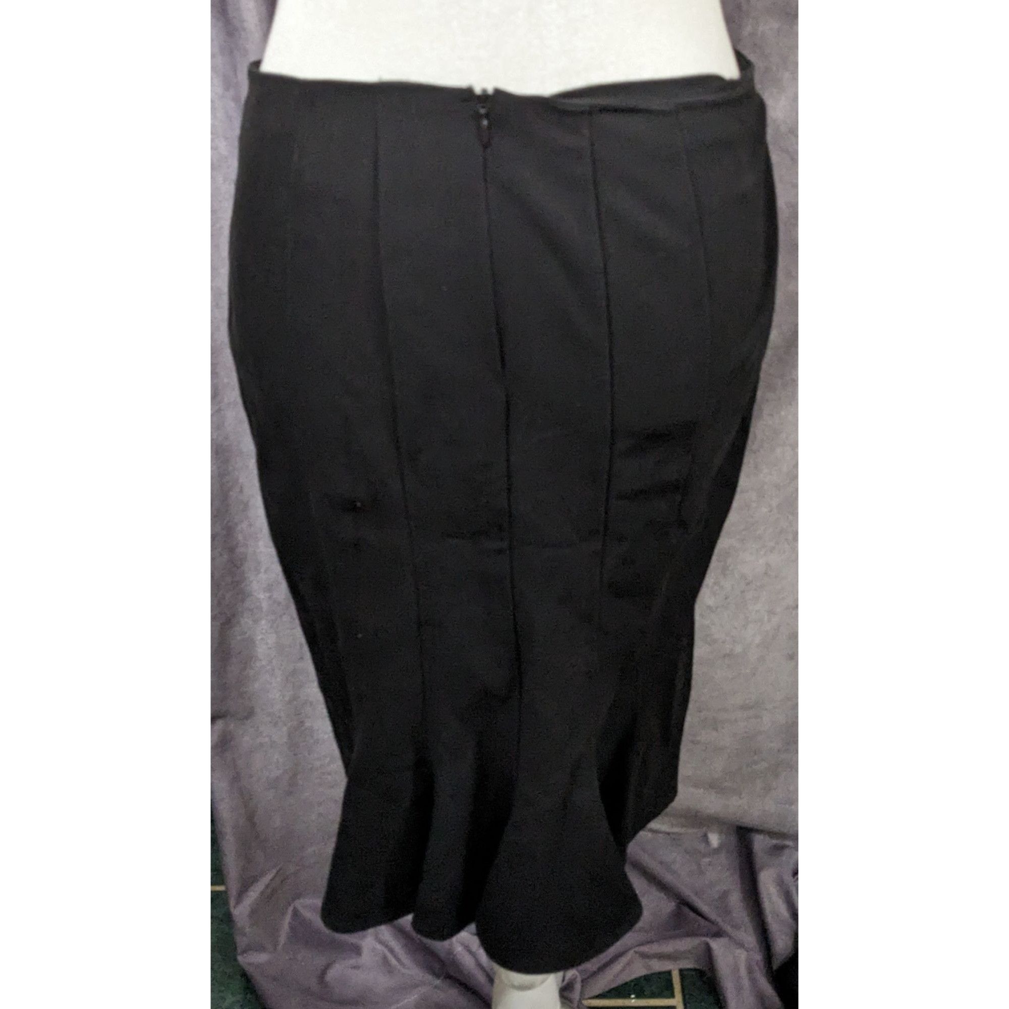Other Corporate Goth Sailor Button Ruffle Pencil Skirt by BWear Size 30" / US 8 / IT 44 - 5 Thumbnail