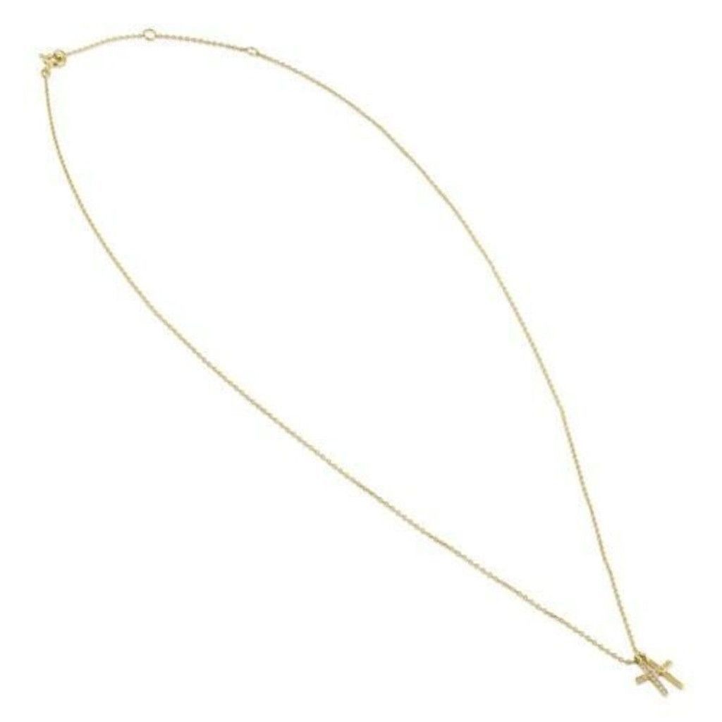 Other Solid 14K Gold Layered Cross Diamond 18”Necklace New Size ONE SIZE - 4 Thumbnail