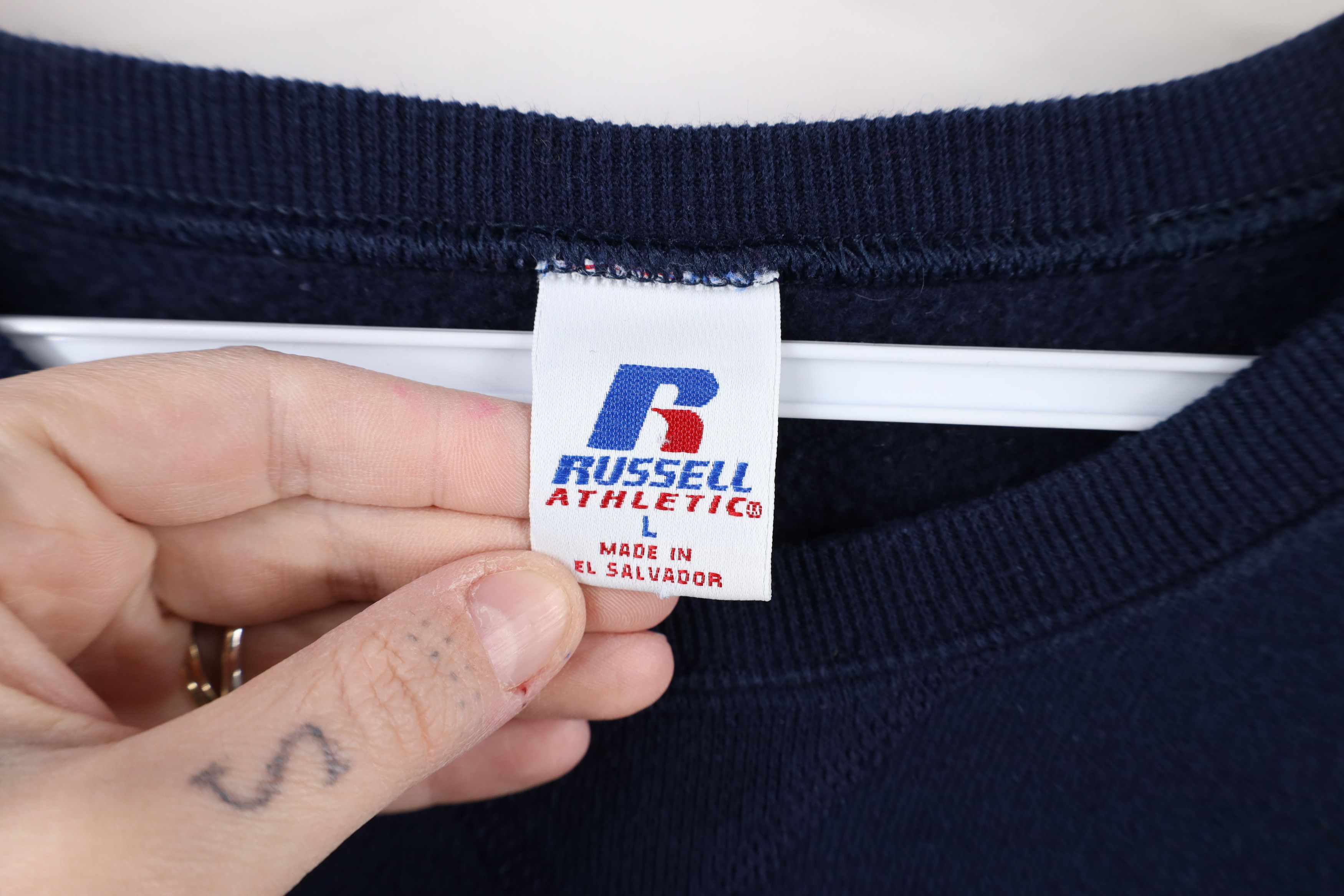 Russell Athletic × Vintage Vintage 90s Russell Athletic University Michigan Sweatshirt Size US L / EU 52-54 / 3 - 8 Thumbnail