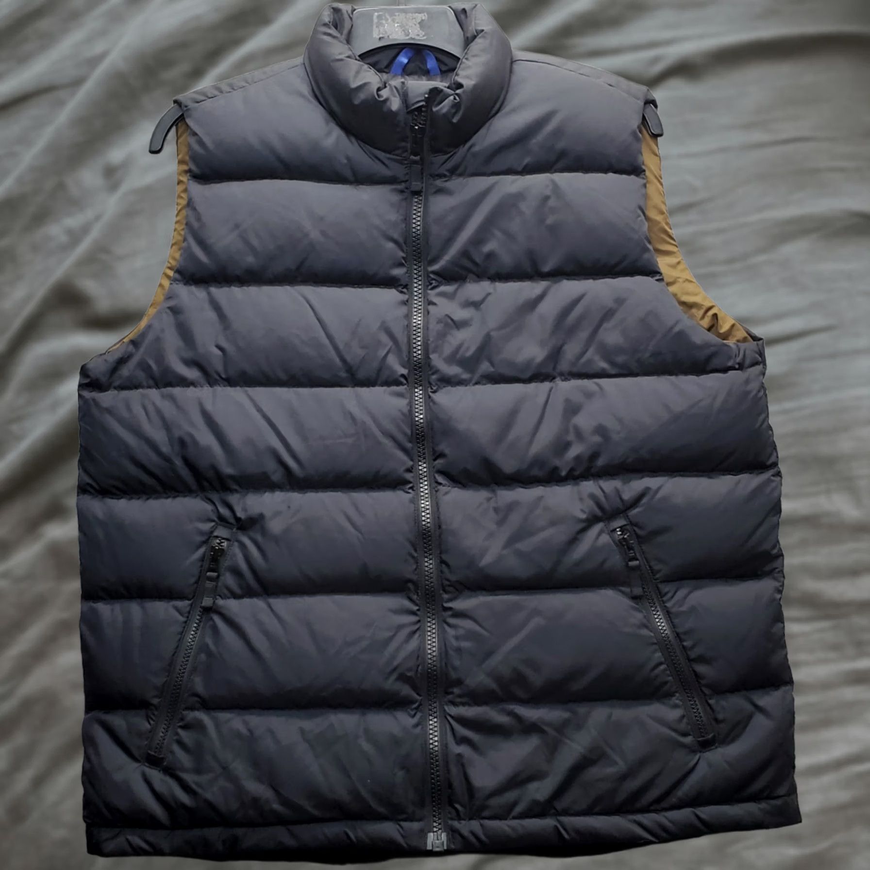 Lands' End Lands' End Puffer Down Vest Mens Large Black Lined Sleeveless Mock Neck Full Zip Vest Size US L / EU 52-54 / 3 - 1 Thumbnail