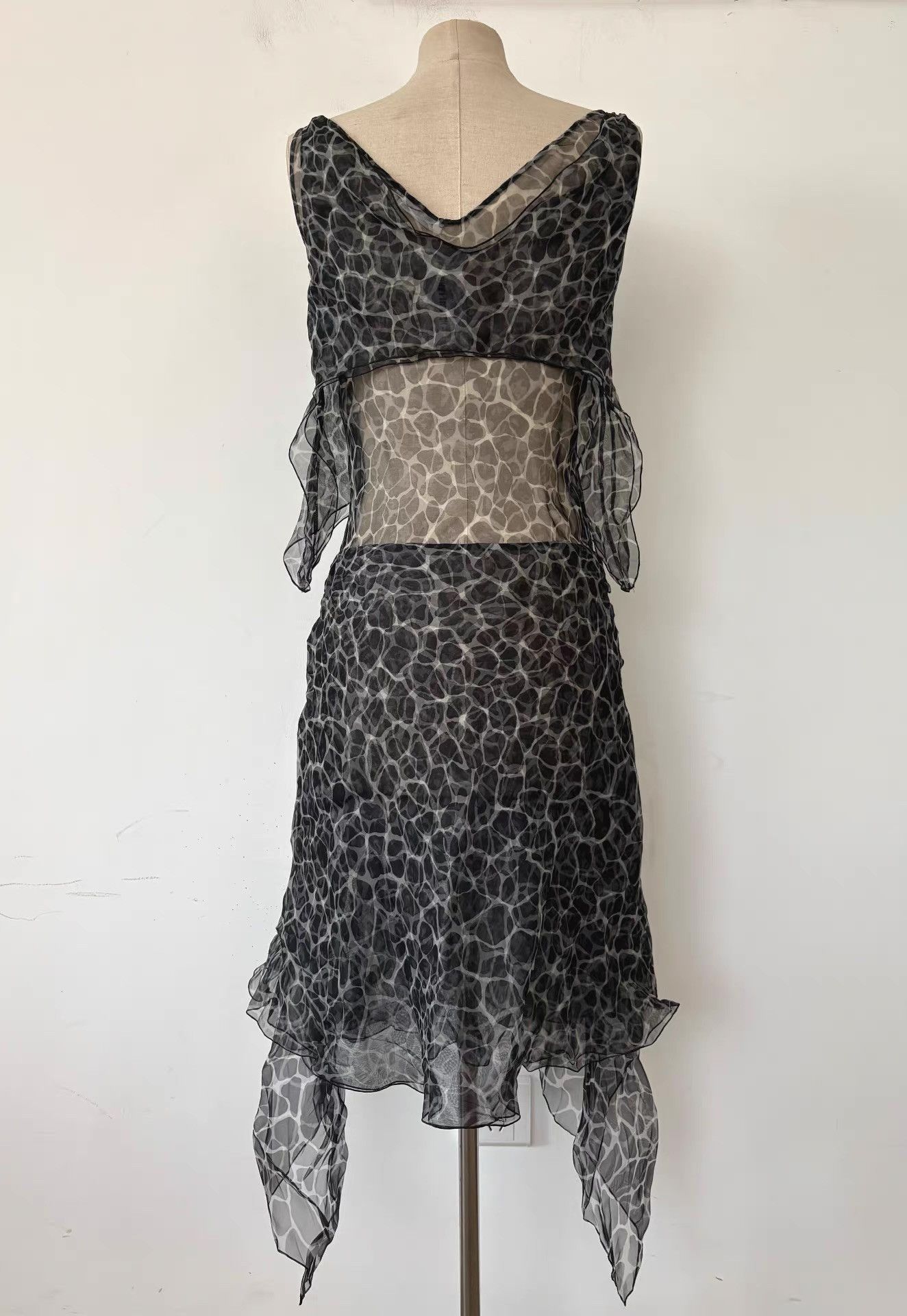 Helmut Lang Helmut Lang 2002SS Silk Multi-Layer Dress Ｑ21 Size M / US 6-8 / IT 42-44 - 7 Thumbnail