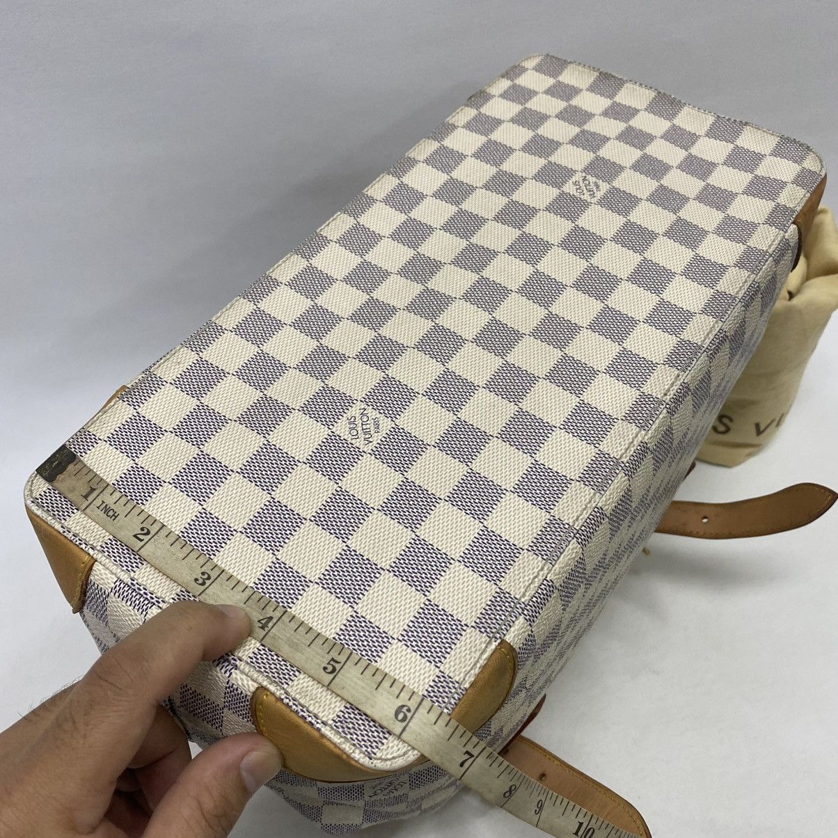 Louis Vuitton AUTHENTIC LOUIS VUITTON DAMIER AZUR HAMPSTEAD MM TOTE BAG Size ONE SIZE - 22 Thumbnail