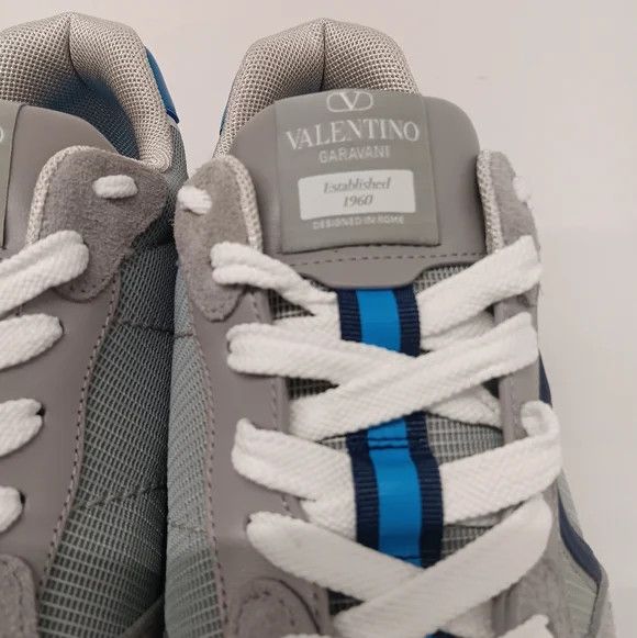 Valentino Valentino VLogo Pace Ash Gray Low Top Sneakers - EU44 US11 Size US 11 / EU 44 - 12 Thumbnail