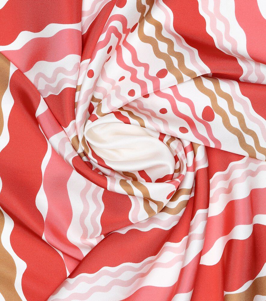 Loro Piana LORO PIANA Carre La Murrina maxi twill silk square scarf Size ONE SIZE - 4 Thumbnail