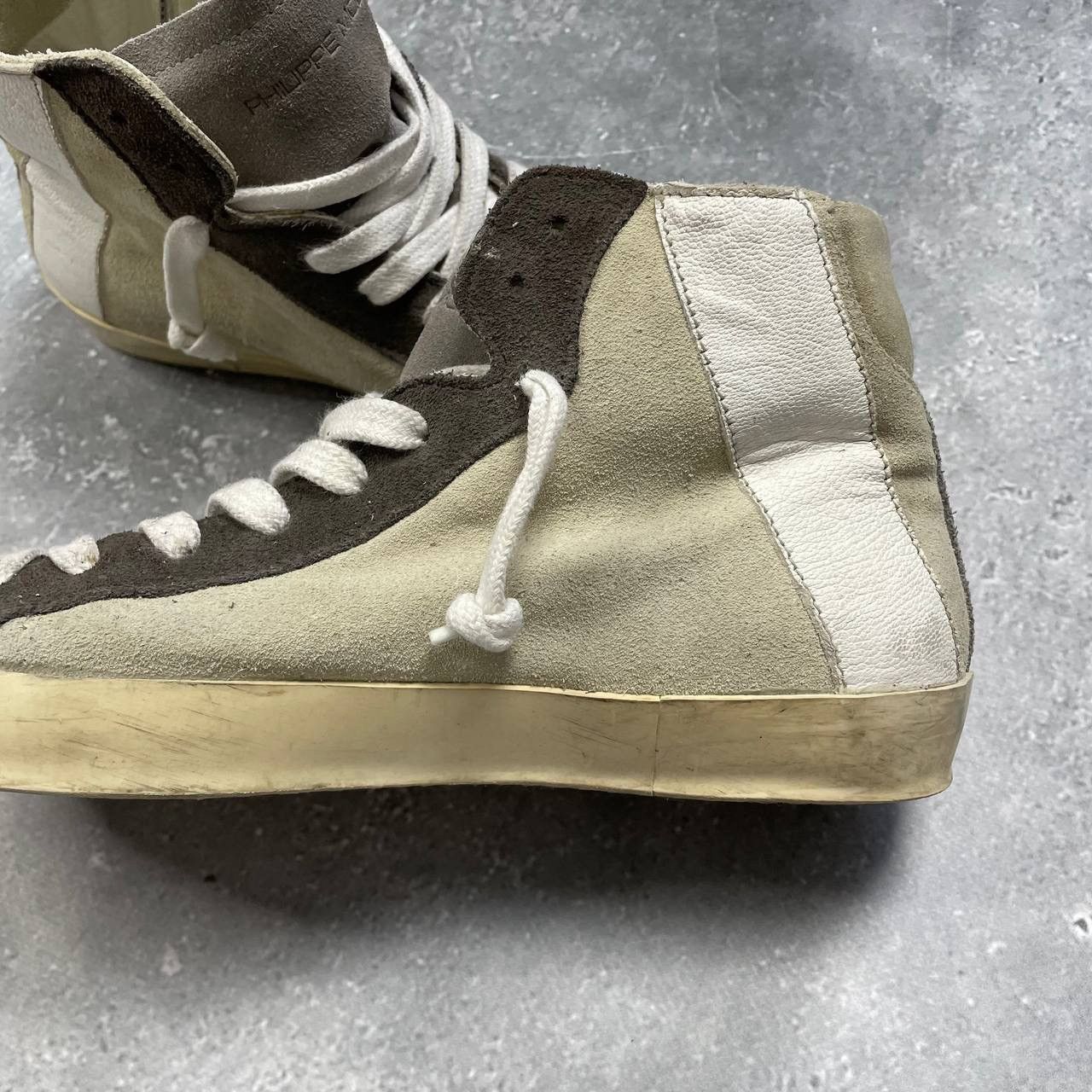 Philippe Model Philippe Model Hi Top Suede Sneakers Women’s Beige/ Gray 38 Size US 8 / IT 38 - 10 Thumbnail