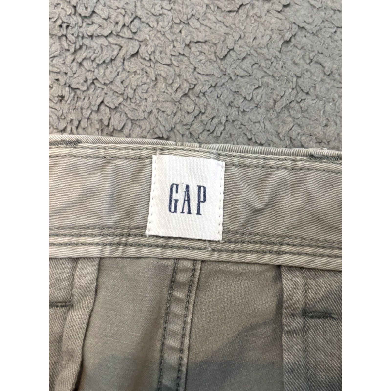 Gap Gap Chino Pant Mens 34x30 Gray Cotton Straight Slim Preppy Career Classic Pants Size US 34 / EU 50 - 2 Thumbnail