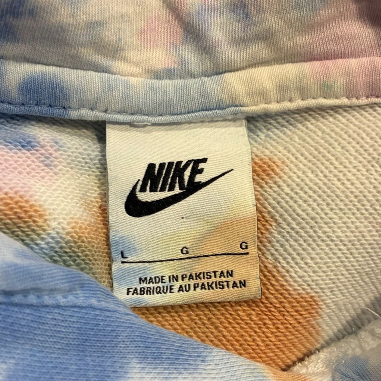 Nike Nike Sportswear Club Fleece Pullover Hoodie Men L Ice-Dye Photo Blue Multicolor Size Large Size US L / EU 52-54 / 3 - 6 Thumbnail