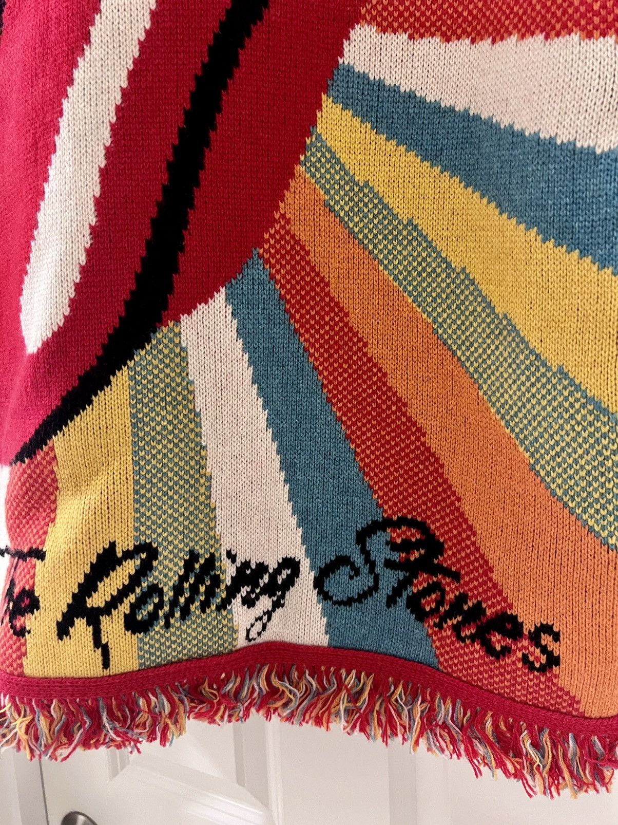 Alanui RARE $3,720 Cashmere Rolling Stones Cardigan Size ONE SIZE - 12 Thumbnail