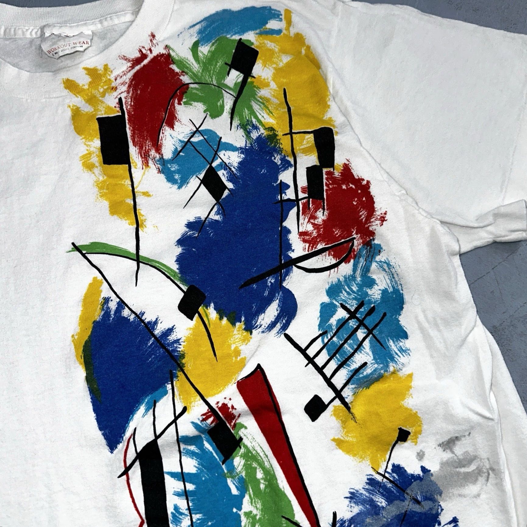 Disney VINTAGE Disney Mickey Mouse T-Shirt Short Sleeve White L Crew Neck Men 90s Vintage Graphic Print Shirt Size US L / EU 52-54 / 3 - 3 Thumbnail