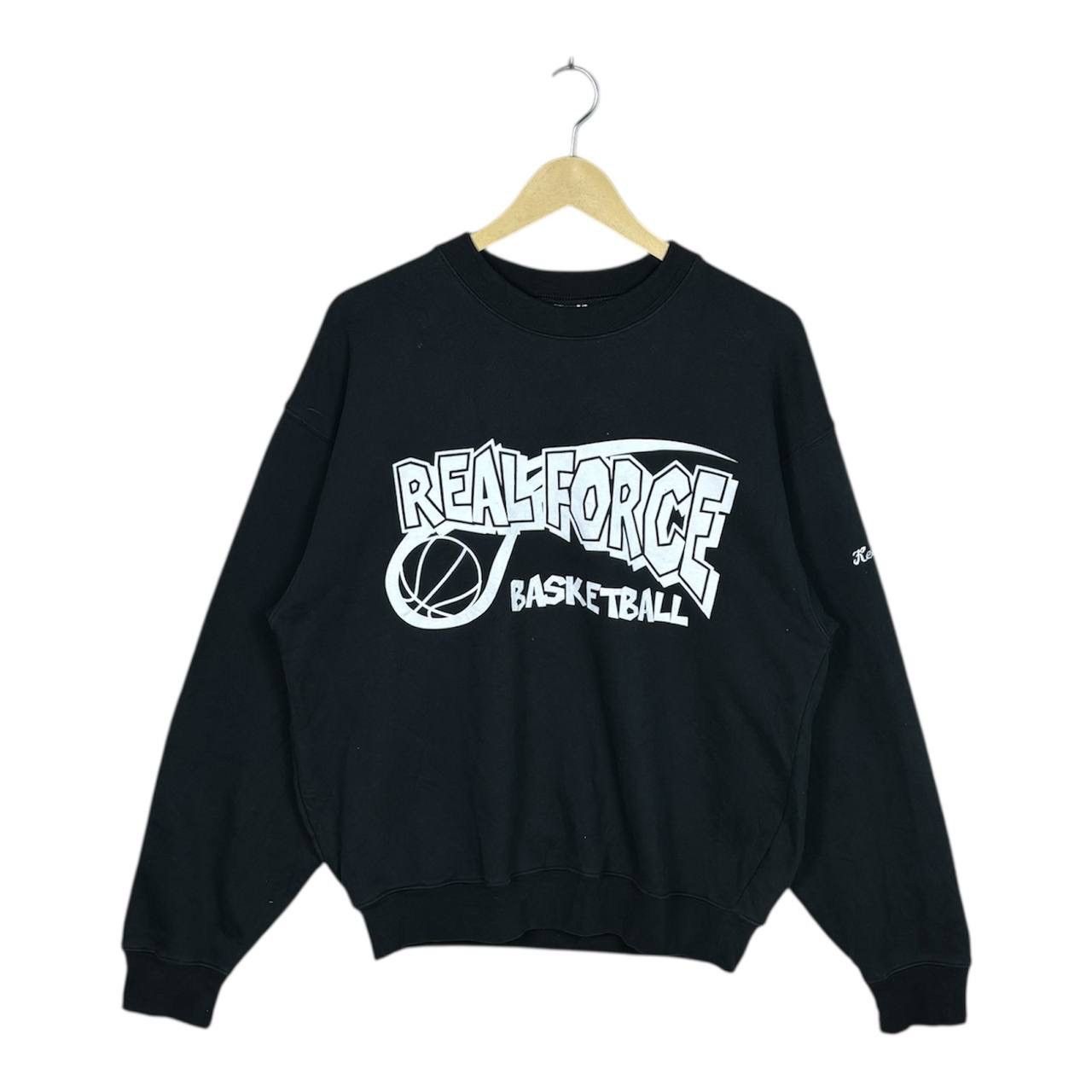 Japanese Brand Vintage Real Force Basketball Graphic Crewneck Sweatshirt Size US L / EU 52-54 / 3 - 1 Thumbnail