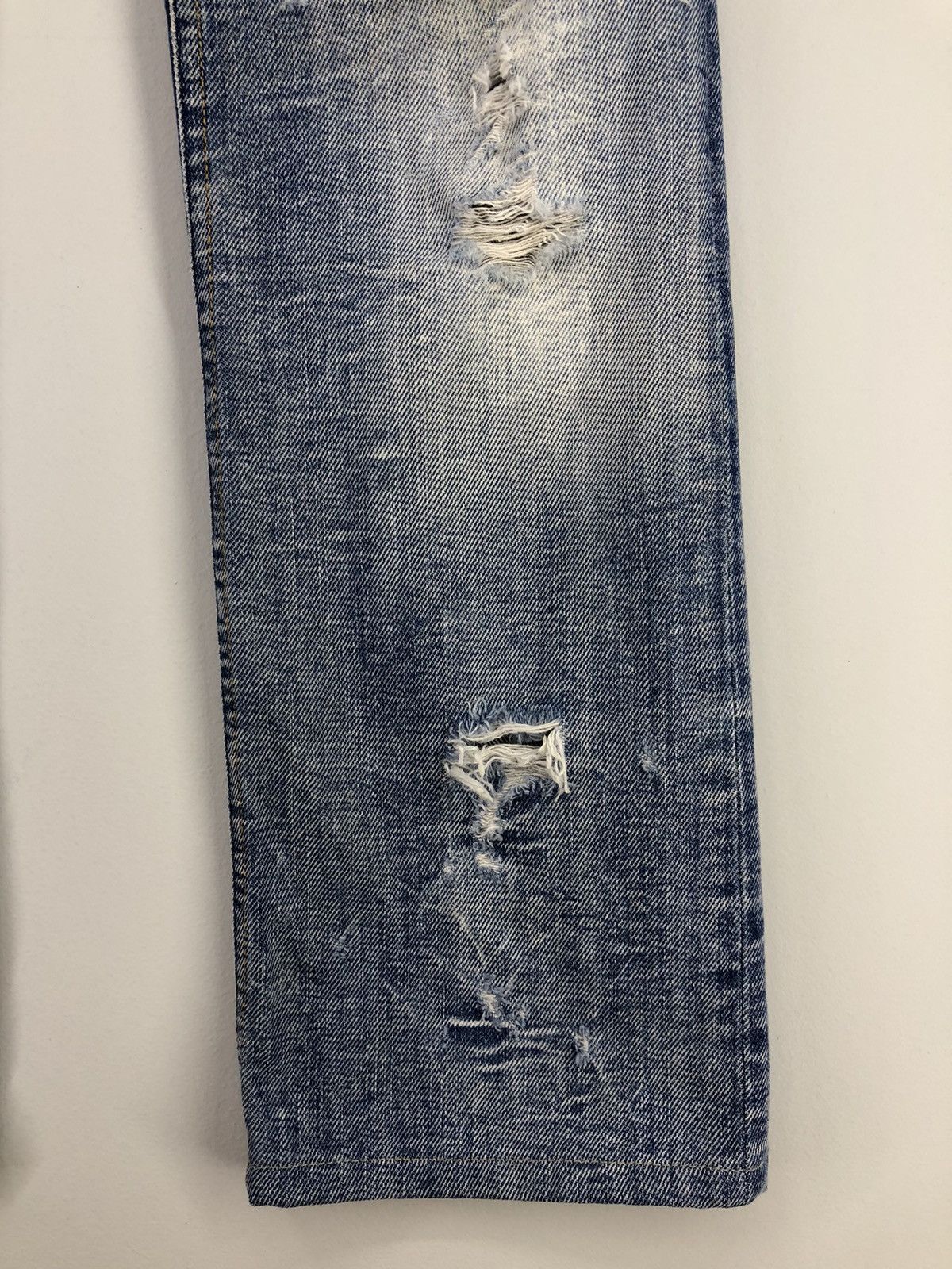 Diesel Vintage Diesel Lowky Distressed Faded Blue Jeans Size 29" - 11 Thumbnail