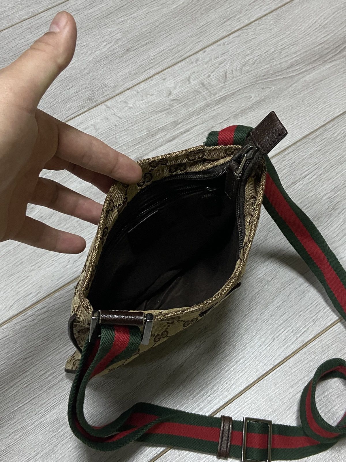 Gucci Gucci GG web monogram crossbody bag Size ONE SIZE - 9 Thumbnail