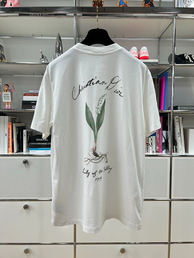 Dior Dior 24 new white line valley pattern short-sleeved cotton Size US XS / EU 42 / 0 - 3 Thumbnail