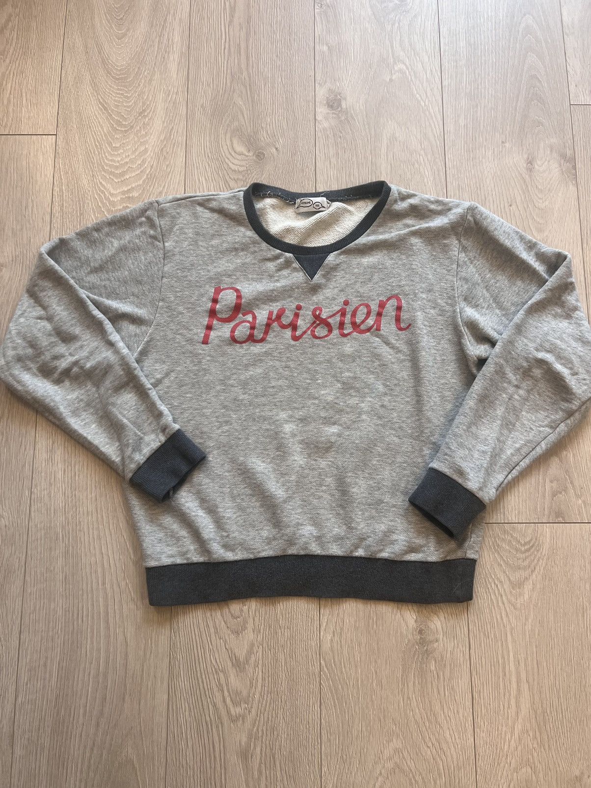 Maison Kitsune × Vintage Maison Kitsune Parisien Crew Sweatshirt Women’s Medium Size M / US 6-8 / IT 42-44 - 2 Thumbnail
