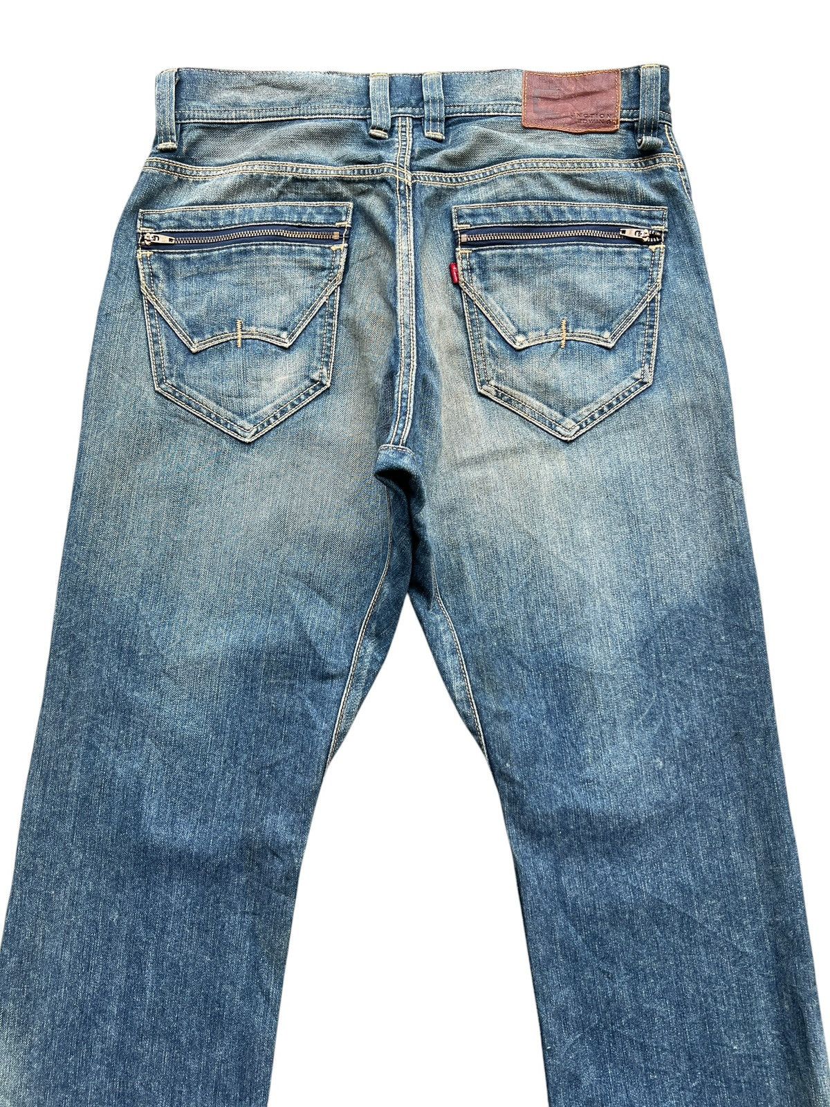 Edwin Vintage Edwin Function Distressed Denim Jeans 35x34 Size US 35 - 5 Thumbnail
