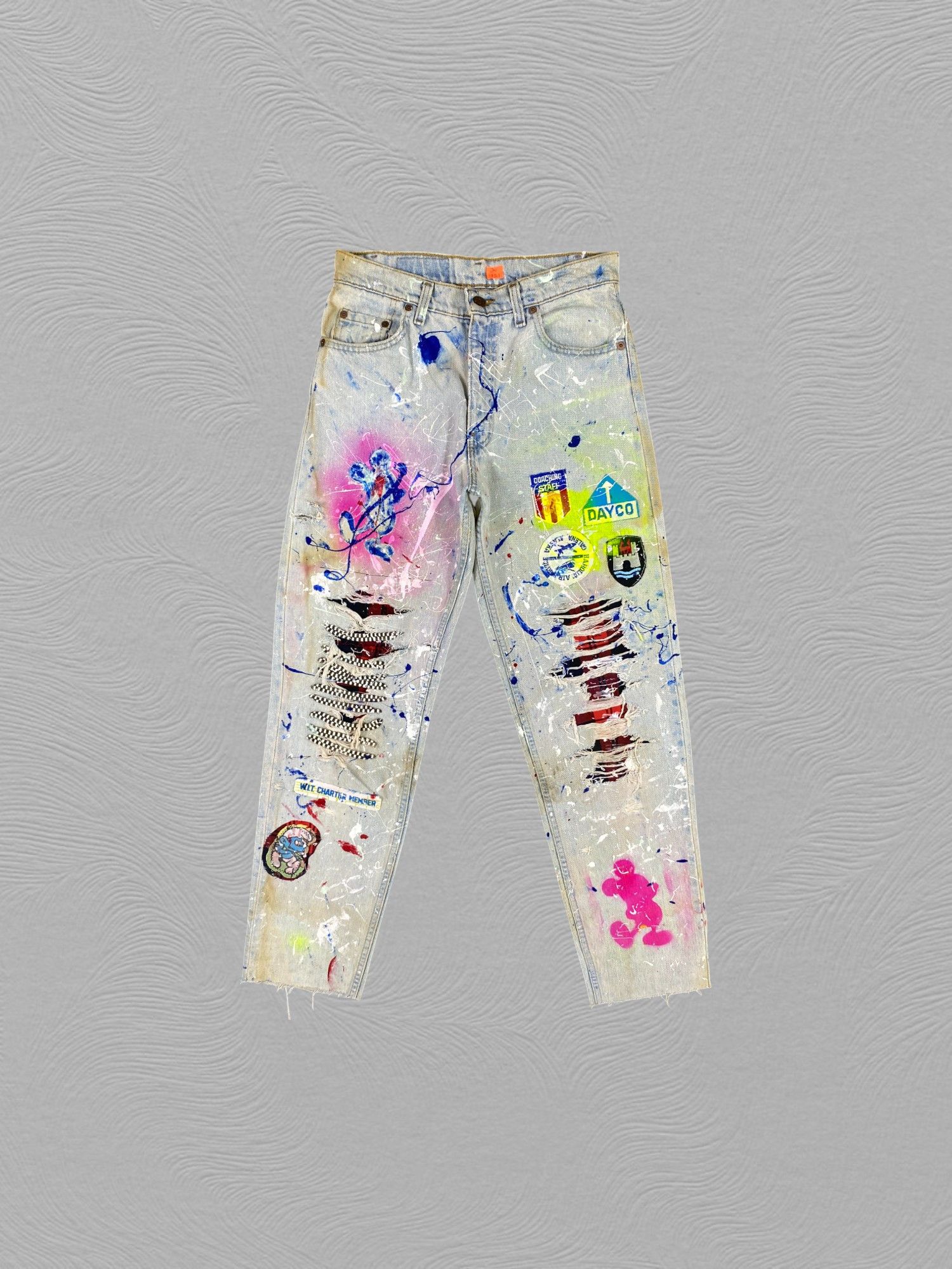 Levi's 90's Painted Light Wash Vintage Levi's 550 USA 29x30 JN1851 Size US 29 - 1 Thumbnail