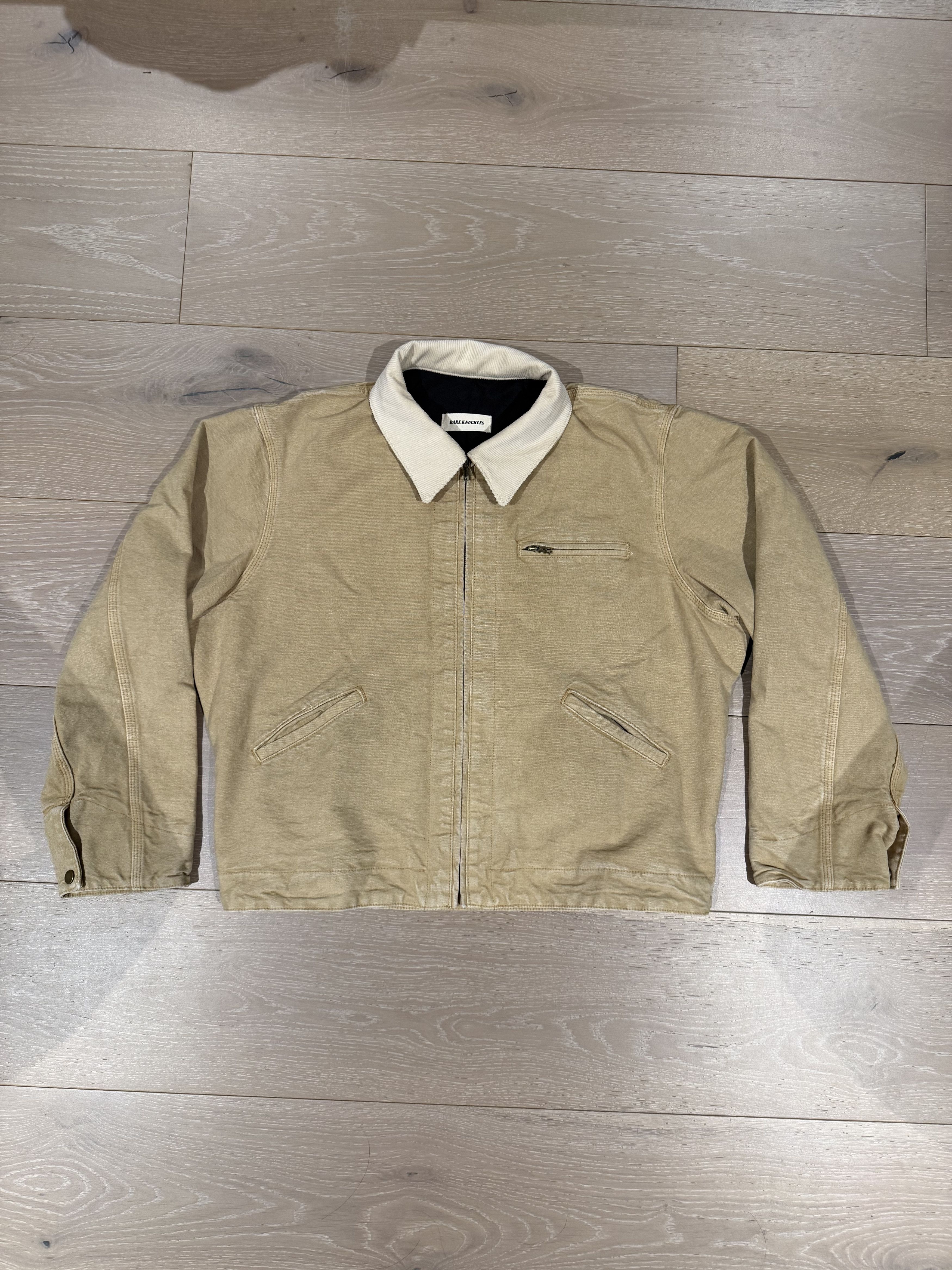 Bare Knuckles 💚 Bare Knuckles Canvas Work Jacket Washed Tan Medium NEW Size US M / EU 48-50 / 2 - 7 Thumbnail
