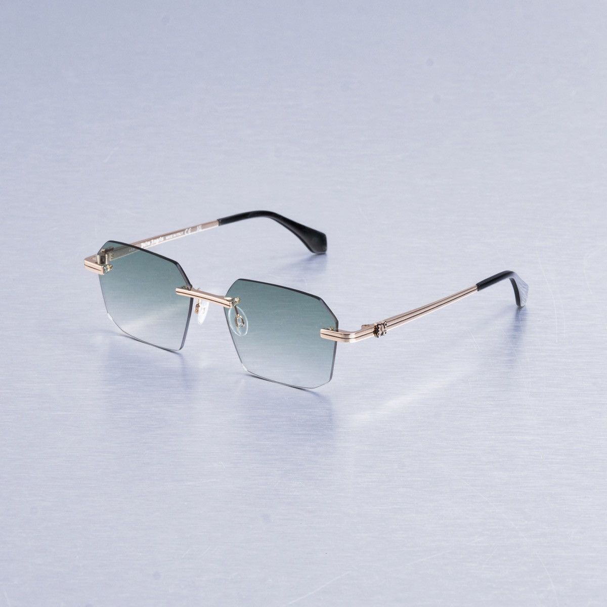 Palm Angels PALM ANGELS QUARTZ GOLD GREEN GRADIENT SUNGLASSES Size ONE SIZE - 1 Thumbnail