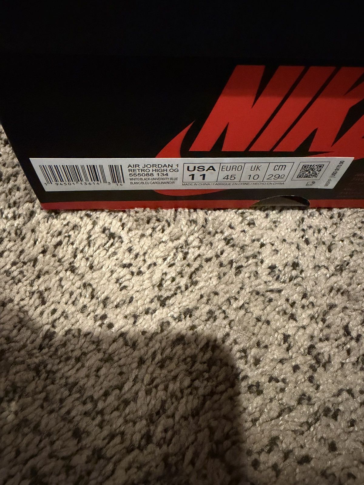 Jordan Brand Jordan 1 University Blue Size US 11 / EU 44 - 7 Thumbnail