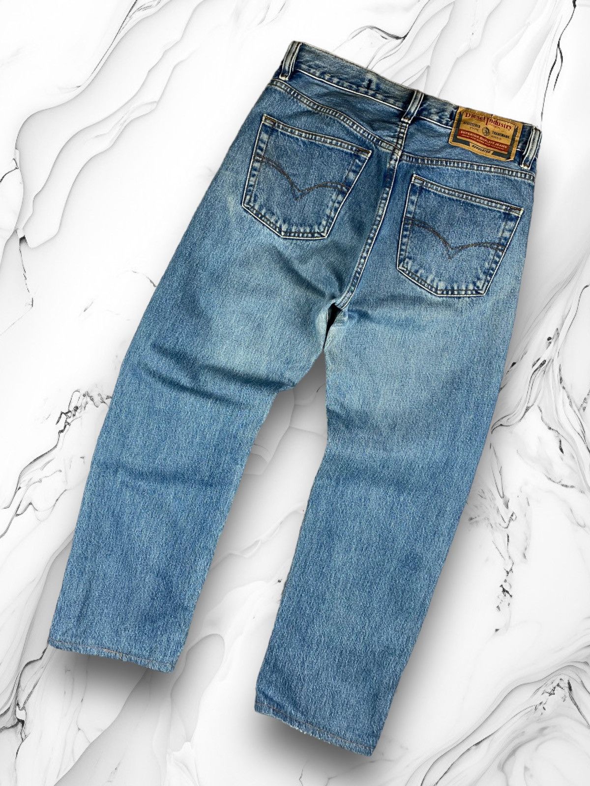 Diesel × Jean × Vintage Vintage Diesel Designer y2k baby blue Jeans Size 29 Size US 29 - 1 Thumbnail