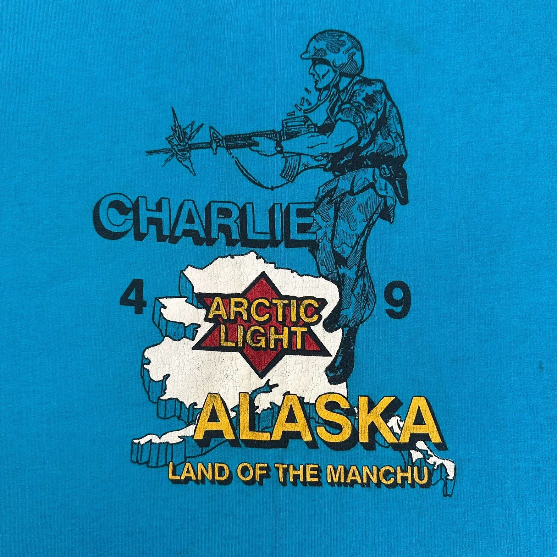 Vintage Vintage US Army 4/9 9th Infantry Manchus T-Shirt Single Stit Size US L / EU 52-54 / 3 - 2 Thumbnail