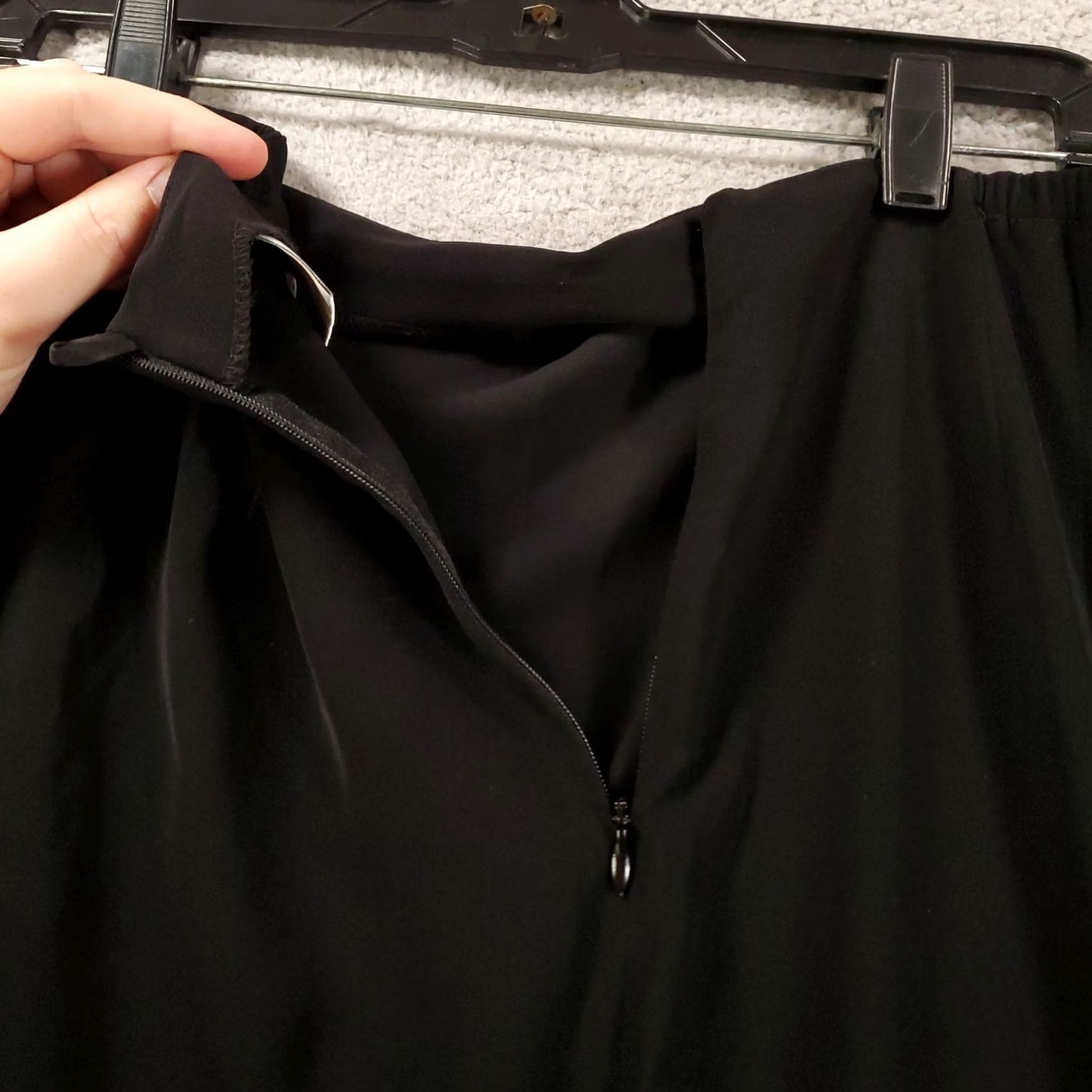 Vintage VINTAGE Chicos Private Edition Maxi Skirt Medium Black 1 USA Made Career Size 32" / US 10 / IT 46 - 8 Thumbnail