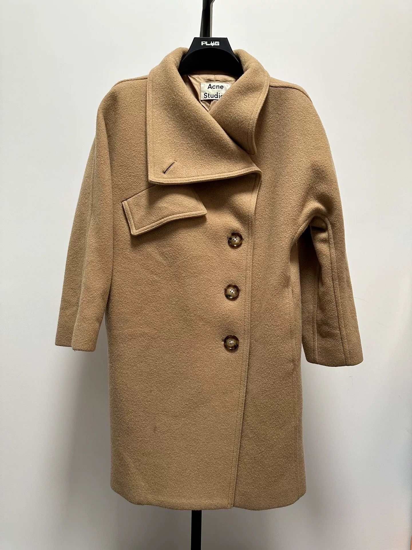 Acne Studios Acne Studio Brown Button-Front Wool Coat Size US S / EU 44-46 / 1 - 1 Thumbnail