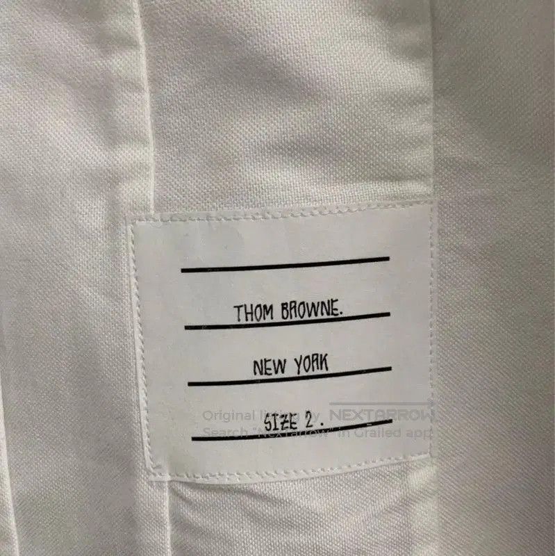 Thom Browne Thom Browne White Cotton Women's Shirt . Size L / US 10 / IT 46 - 3 Thumbnail