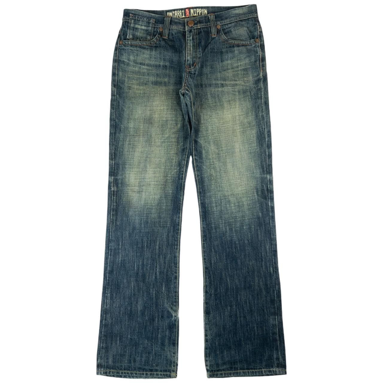 Other Vintage Oniarai Nippon Blue Japanese Denim Jeans Size W33 Size US 33 - 3 Thumbnail