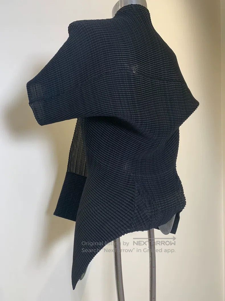 Issey Miyake Issey Miyake Black Deformed Ruffled Cardigan Size M / US 6-8 / IT 42-44 - 6 Thumbnail