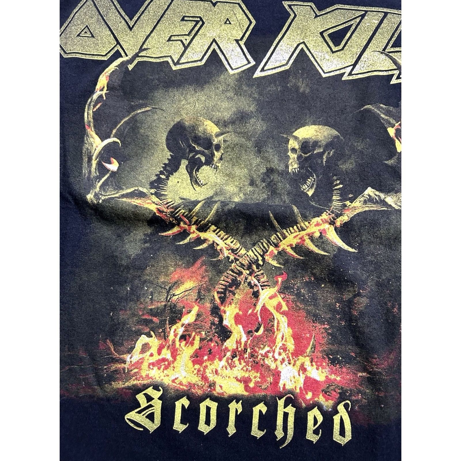 Gildan VINTAGE Over Kill “Scorched” 2023 MetLife New Jersey Tour Shirt Medium 19.5x25.75 Inches Black N/A M Shirt Unisex Adults Over Kill 2023 Tour Size US M / EU 48-50 / 2 - 4 Thumbnail